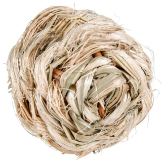 Míček s rolničkou z trávy 6 cm
