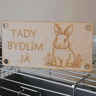 Cedulka "Tady bydlím já"
