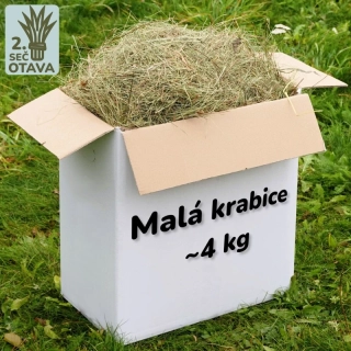 Malá krabice plná otavy - cca 4 kg