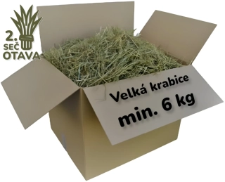 Velká krabice plná otavy - min. 6 kg